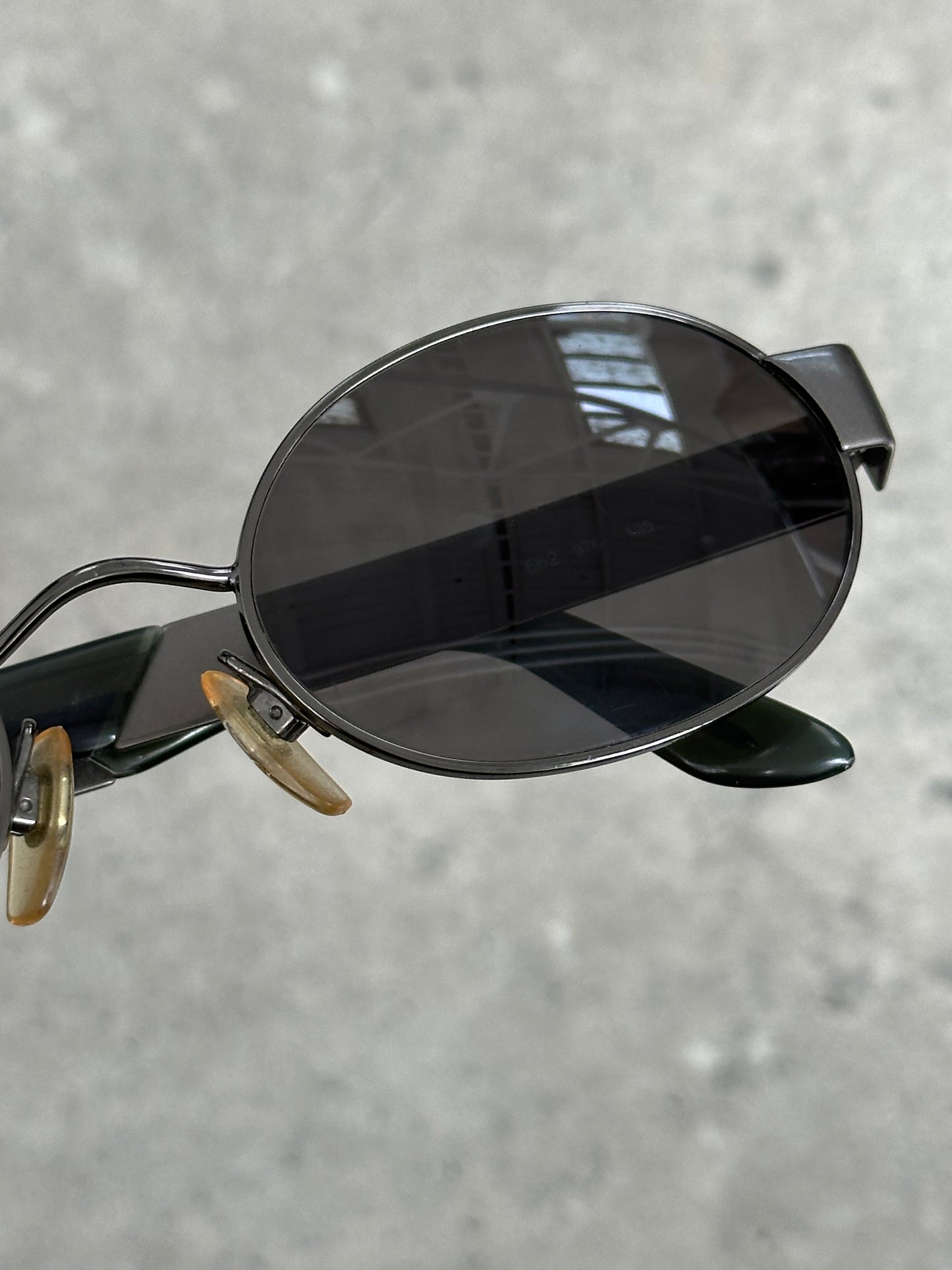 Giorgio Armani 1990s Oval Logo Sunglasses