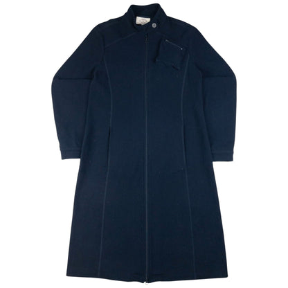 Vintage Armani Jeans Asymetrical Longline Zip Up Jacket Womens Size L