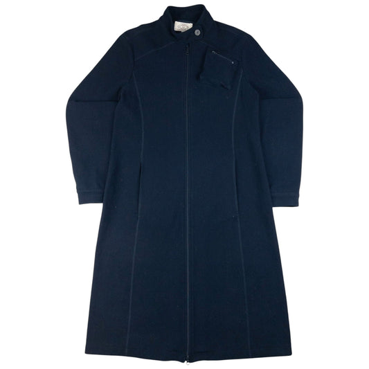 Vintage Armani Jeans Asymetrical Longline Zip Up Jacket Womens Size L