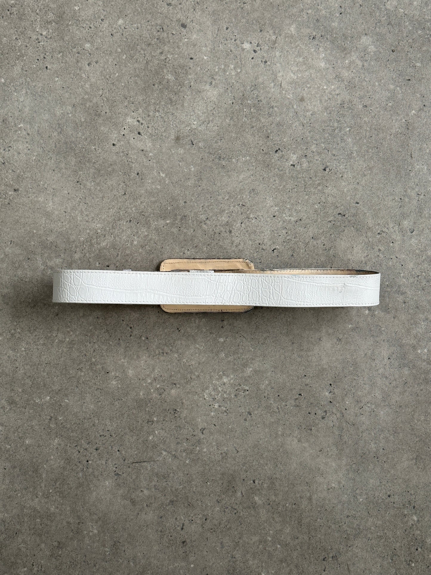 Jaeger 1990s Slim Leather Belt - W29-33