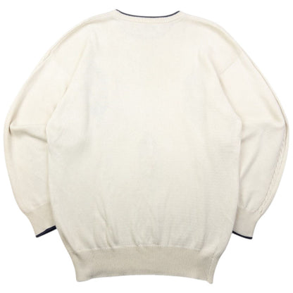 Vintage Burberry Embroidered Knit Jumper Size M