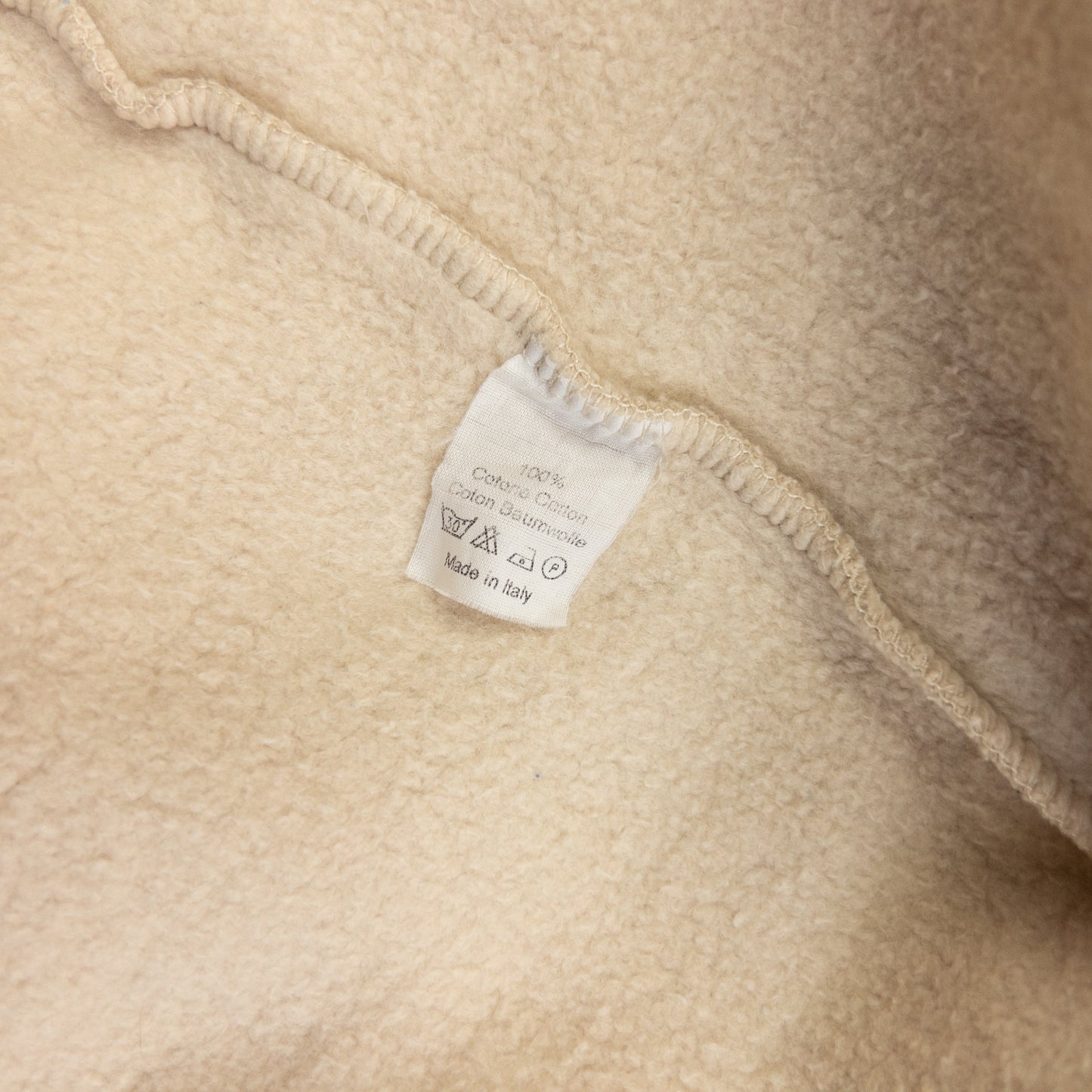 Vintage 2000s Dolce & Gabbana Zip Up Sweatshirt Size S | Small, Beige