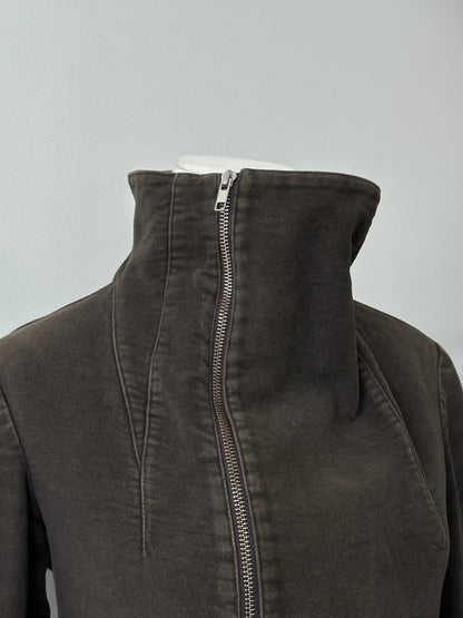 Jigsaw 2000s Pure Cotton High Neck Jacket - S