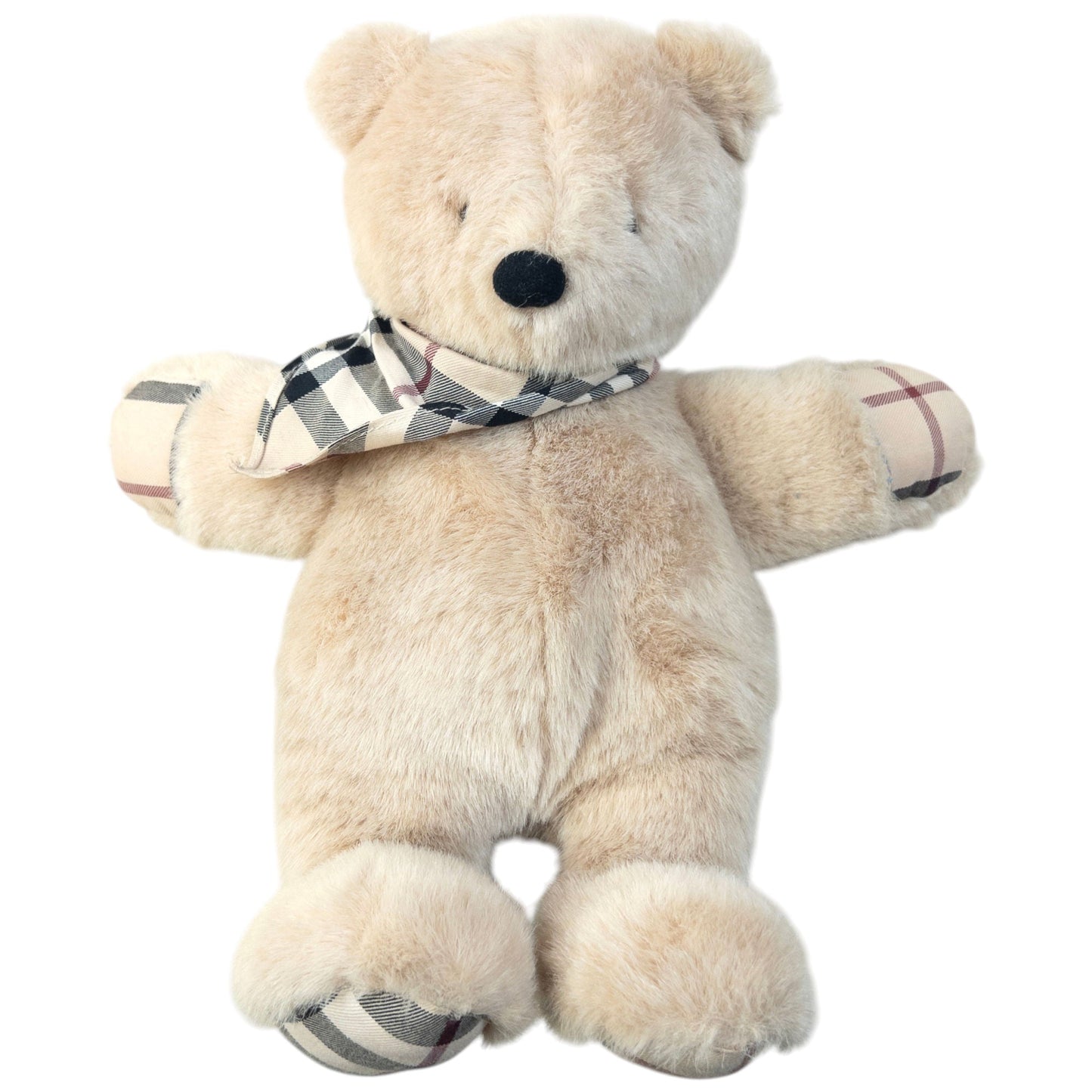Vintage 2000s Burberry Nova Check Teddy Bear | O/S, Beige