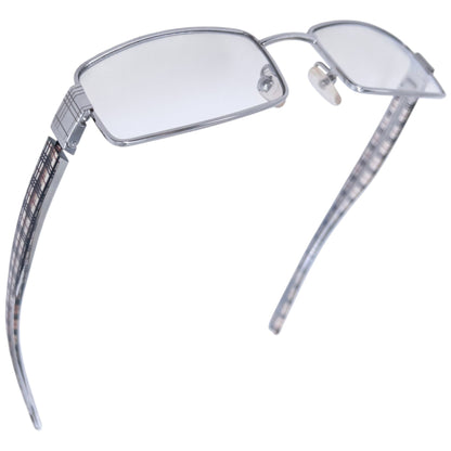Vintage 2000s Burberry Clear Nova Check Sunglasses | O/S, Grey