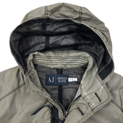 Vintage 2000s Armani Jeans Zip Up Jacket Size S | Small, Grey