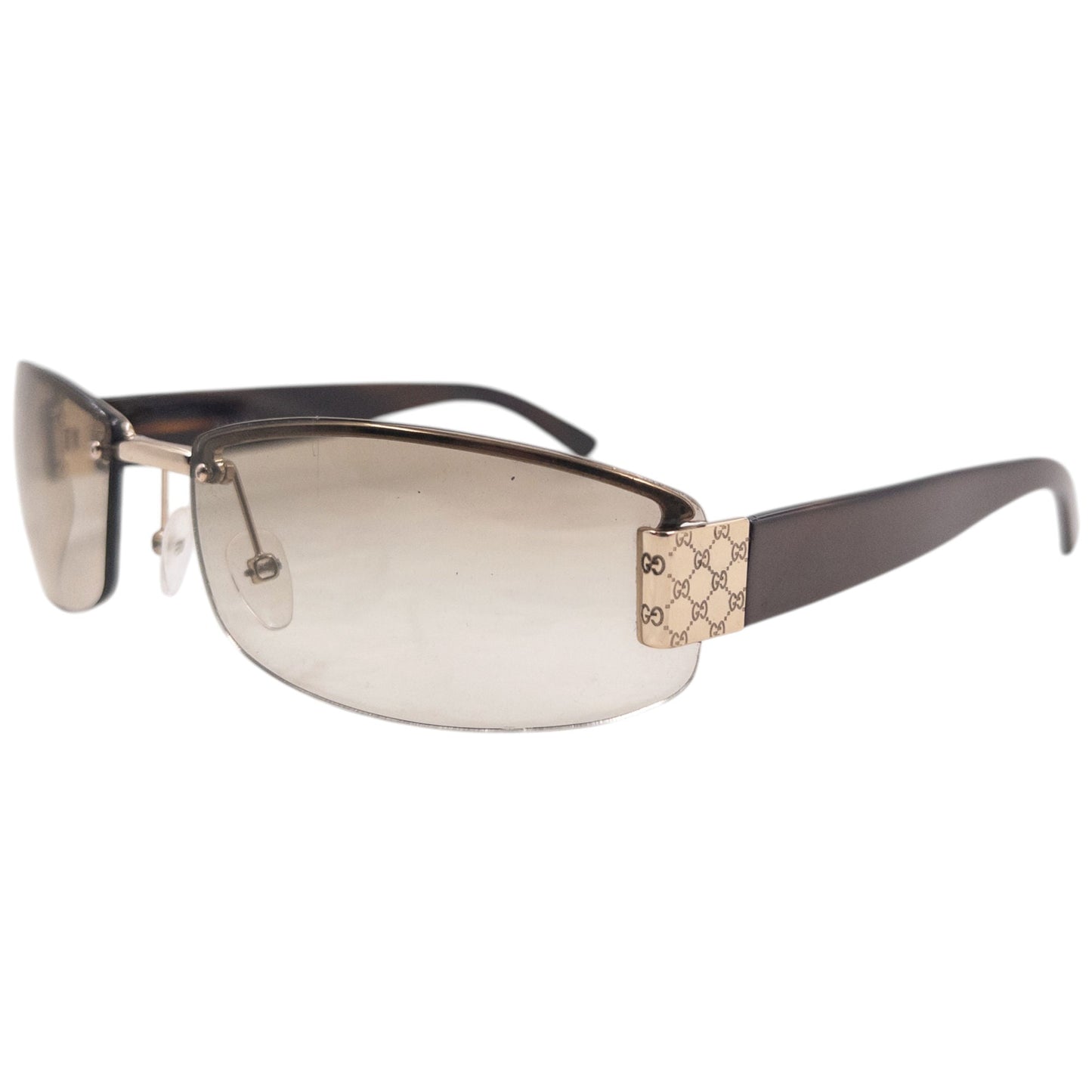 Vintage 1999 Gucci By Tom Ford Rimless Sunglasses | O/S, Brown