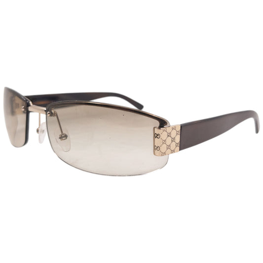 Vintage 1999 Gucci By Tom Ford Rimless Sunglasses | O/S, Brown