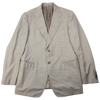 Vintage 2000s Prada Wool Jacket & Trousers Suit Set Size XL | XL, Beige
