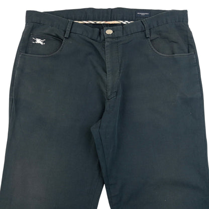 Vintage 2000s Burberry Golf Trousers Size W36 | W36, Black