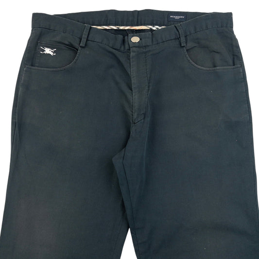 Vintage 2000s Burberry Golf Trousers Size W36 | W36, Black