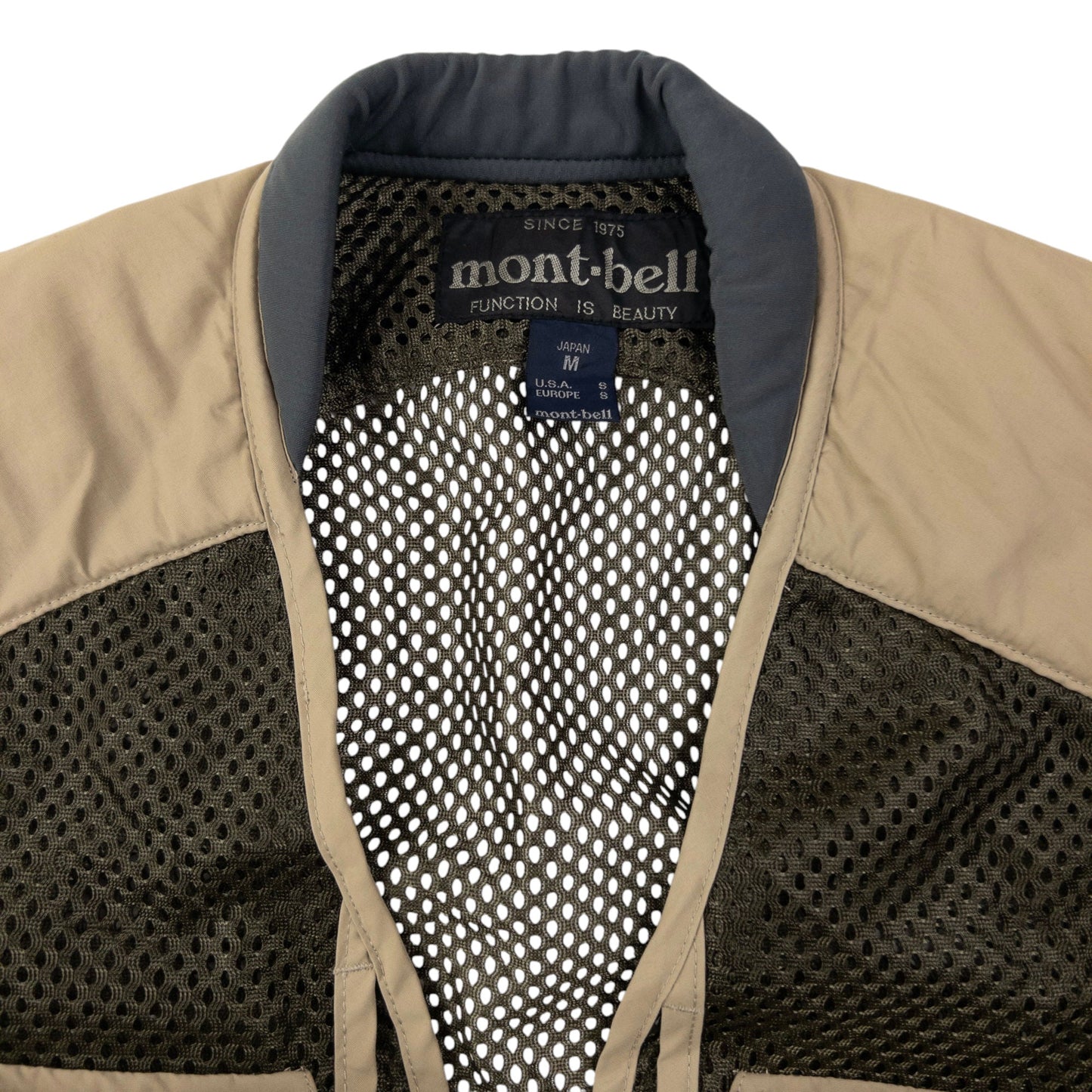 Vintage Montbell Multi Pocket Cargo Vest Gilet Size S