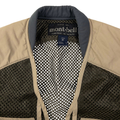 Vintage Montbell Multi Pocket Cargo Vest Gilet Size S