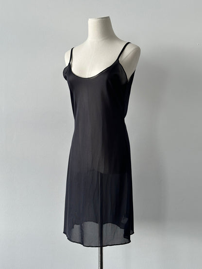 Italian Vintage 1990s Sheer Slip Dress - S-M