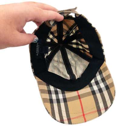 Vintage 2000s Burberry Nova Check Hat SIze S | O/S, Beige
