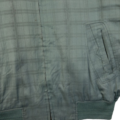 Vintage 90s YSL Yves Saint Laurent Checkered Bomber Jacket Size M | Medium, Blue