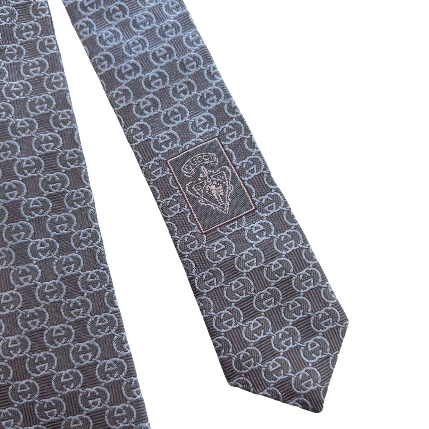 Vintage Gucci Monogram Silk Tie