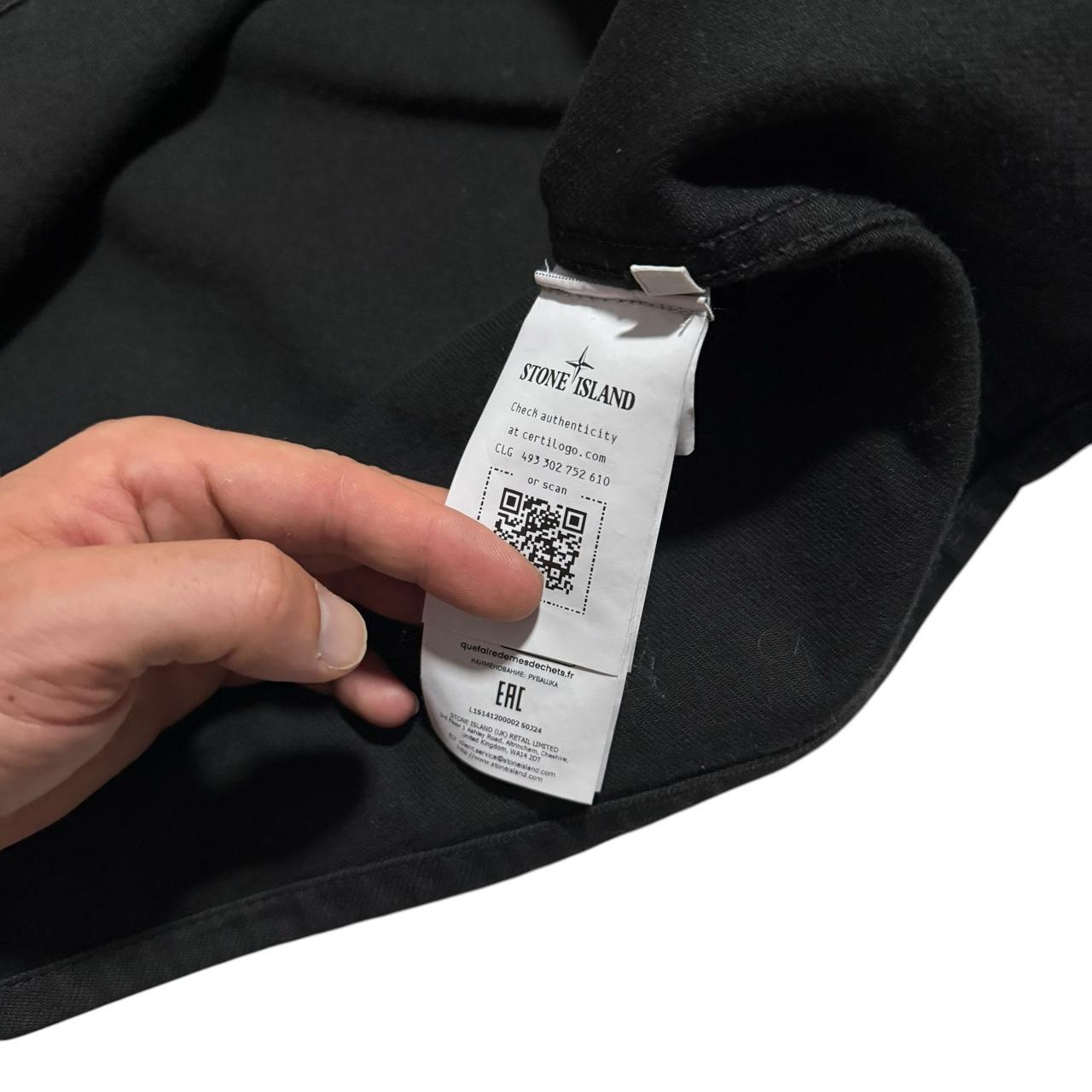 Stone Island Denim Research Overshirt | Small, Black