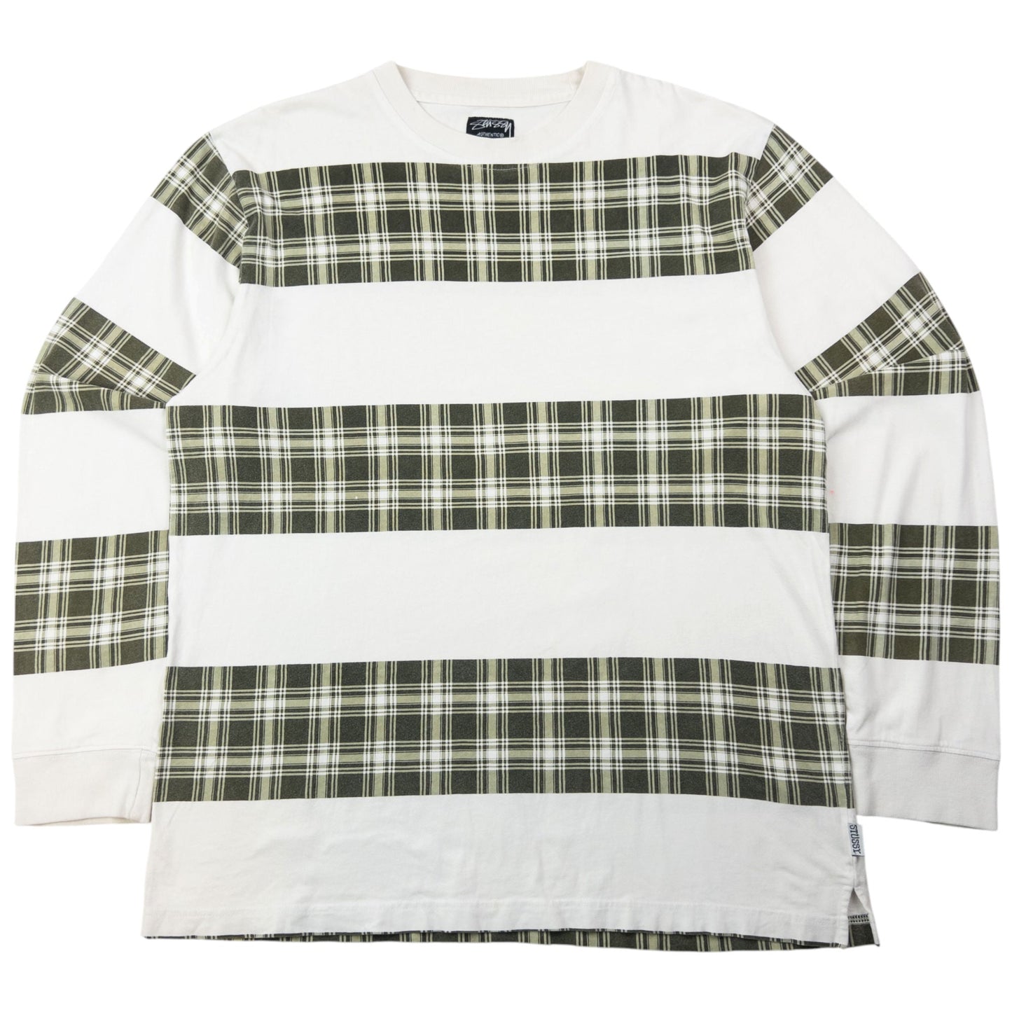Vintage 2000s Stussy Checkered Long Sleeve T Shirt Size M | Medium, Multicoloured