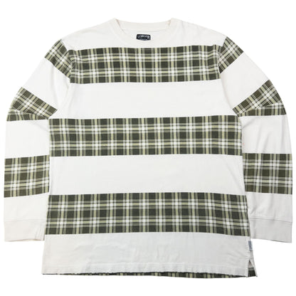 Vintage 2000s Stussy Checkered Long Sleeve T Shirt Size M | Medium, Multicoloured