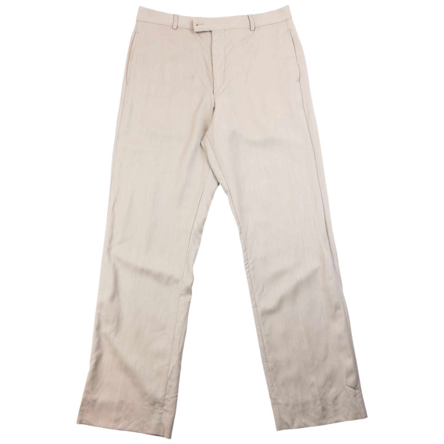 Vintage 90s YSL Yves Saint Laurent Jacket & Trousers Suit Set Size M | Medium, Beige