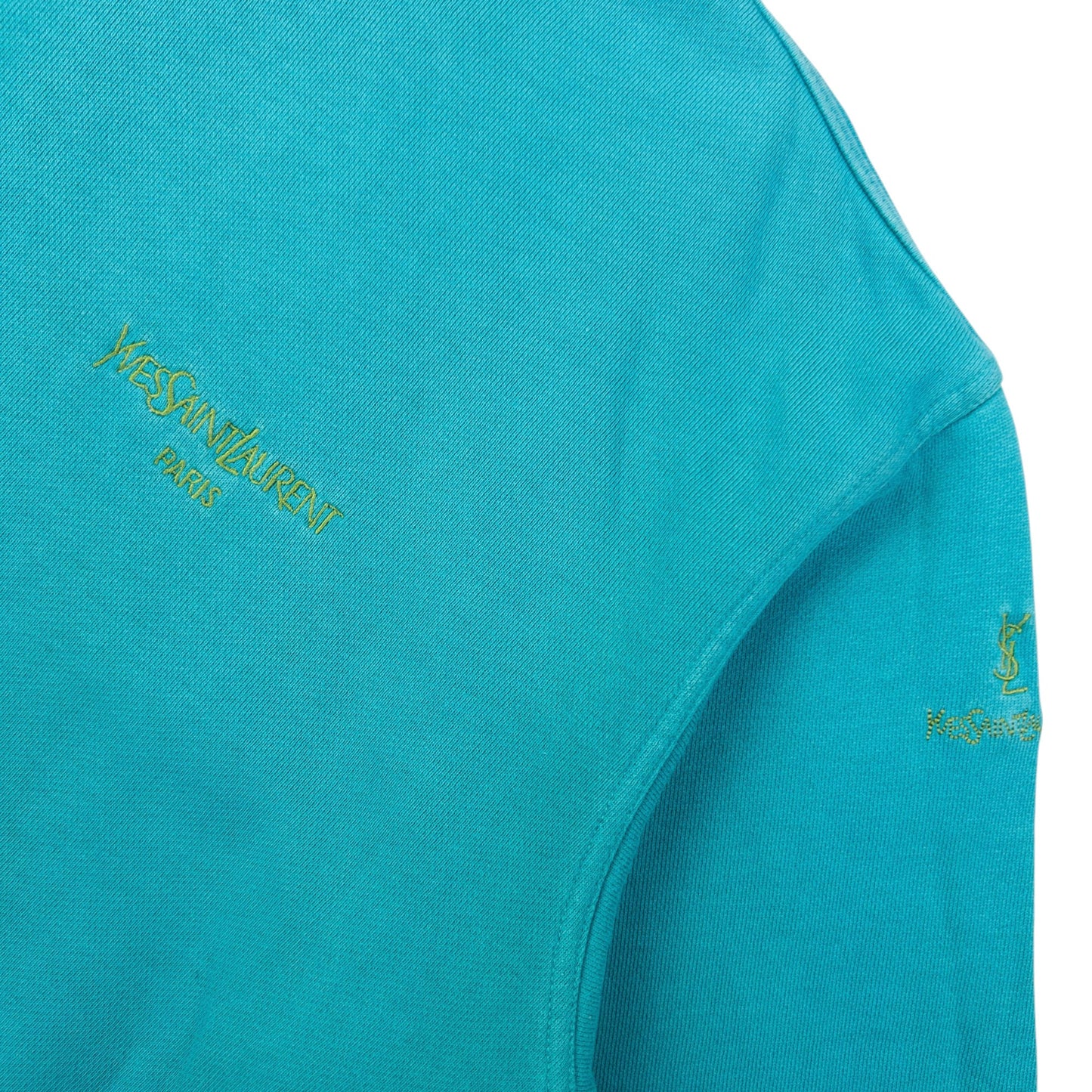 Vintage YSL Yves Saint Laurent Embroidered Sweatshirt Size XS