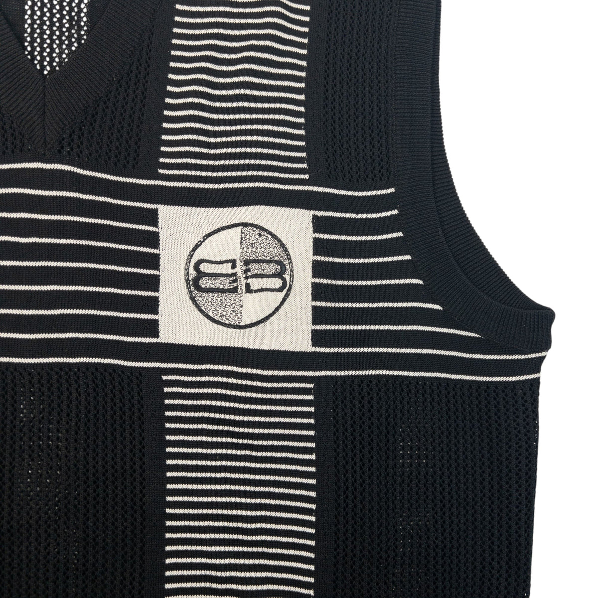 Vintage 90s Balenciaga Knit Sweater Vest Size S | Small, Black