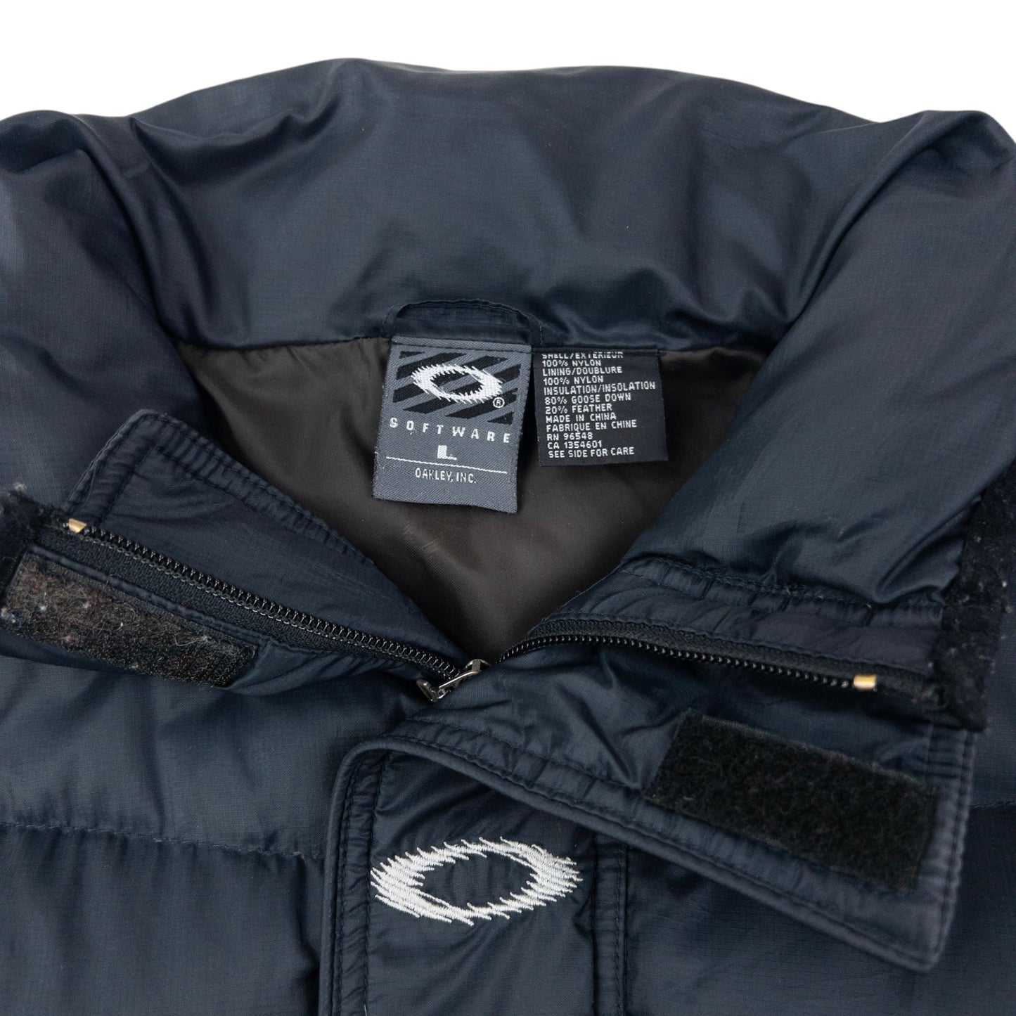Vintage 2000s Oakley Zip Up Puffer Jacket Size XL | XL, Navy