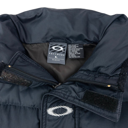 Vintage 2000s Oakley Zip Up Puffer Jacket Size XL | XL, Navy
