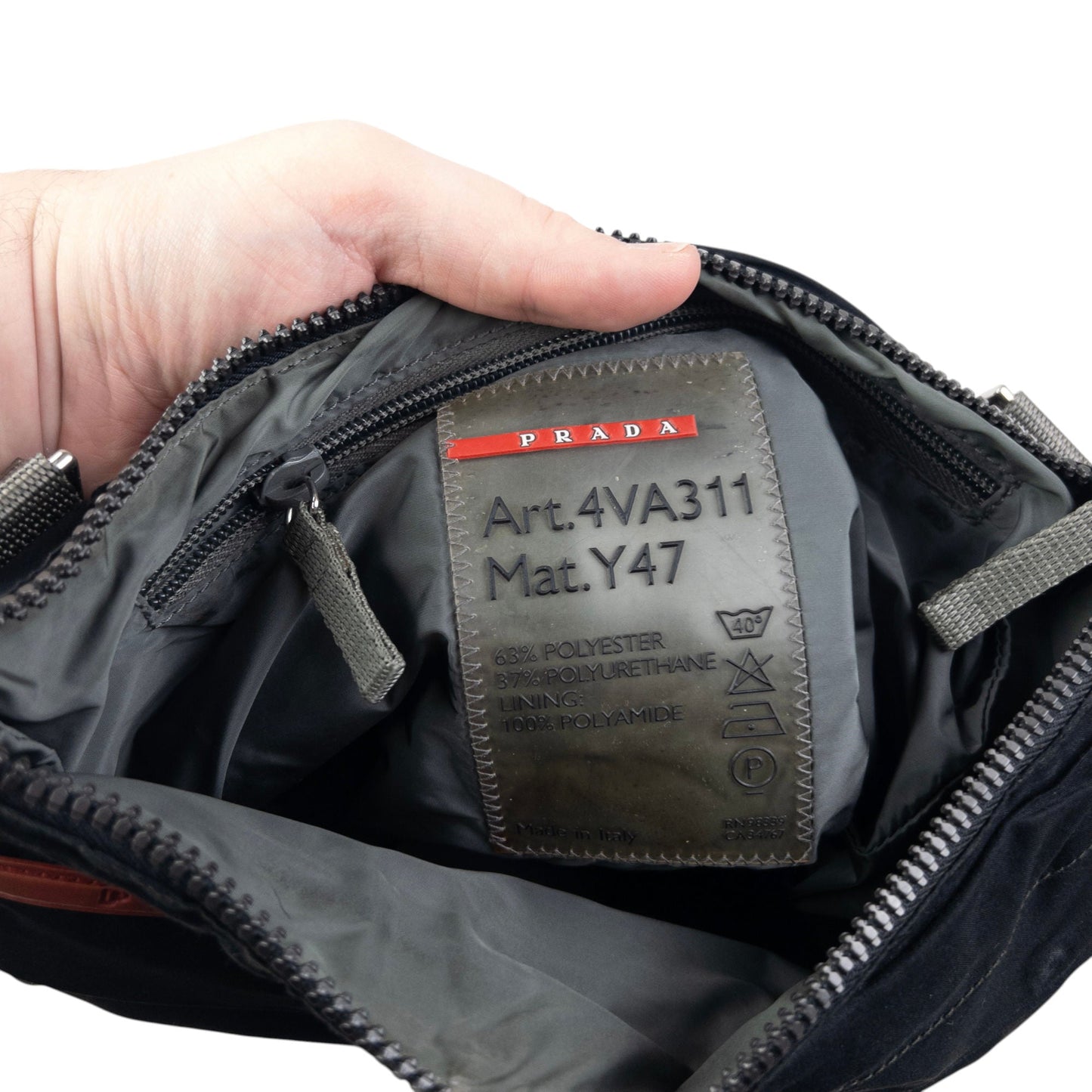 Vintage 2000s Prada Sport Crossbody Bag | O/S, Black