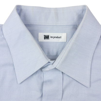 Vintage 90s Issey Miyake Long Sleeve Button Up Shirt Size L | Large, Blue