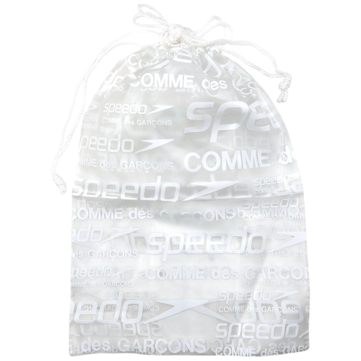 Vintage Comme Des Garçons X Speedo Clear Monogram Drawstring Bag