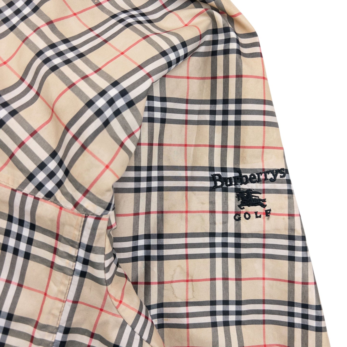 Vintage 90s Burberry Golf Nova Check Packable Jacket Size XL | XL, Multicoloured