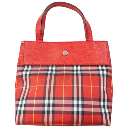 Vintage 2000s Burberry Nova Check Handbag | O/S, Red