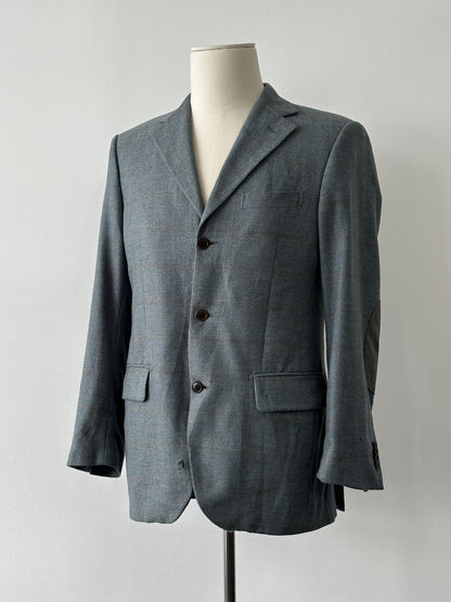 Loro Piana 1990s Check Wool Cashmere Blazer - 36R
