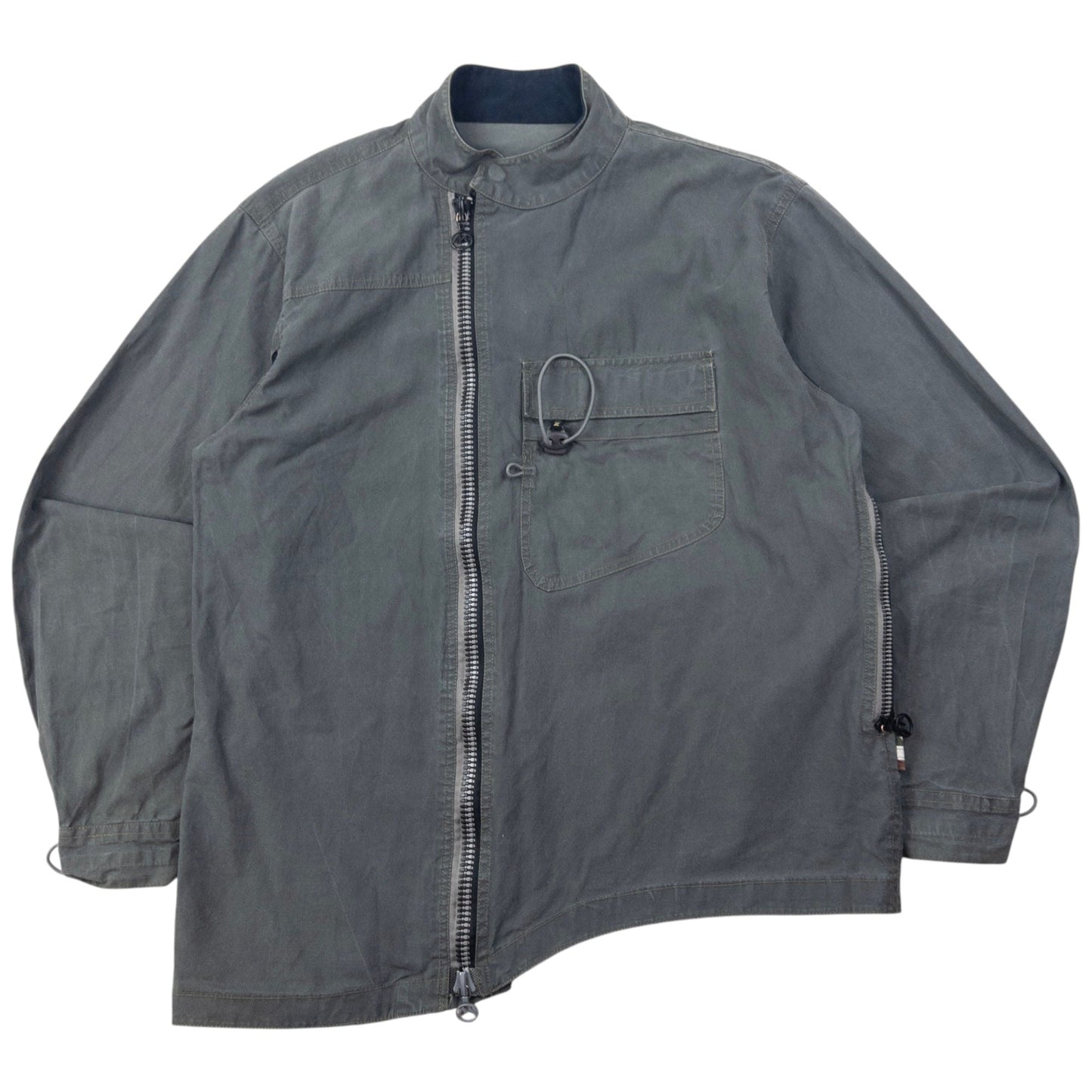 Vintage 1999 Maharishi Asymmetric Zip Up Jacket Size M