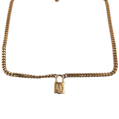 Vintage Christian Padlock Necklace