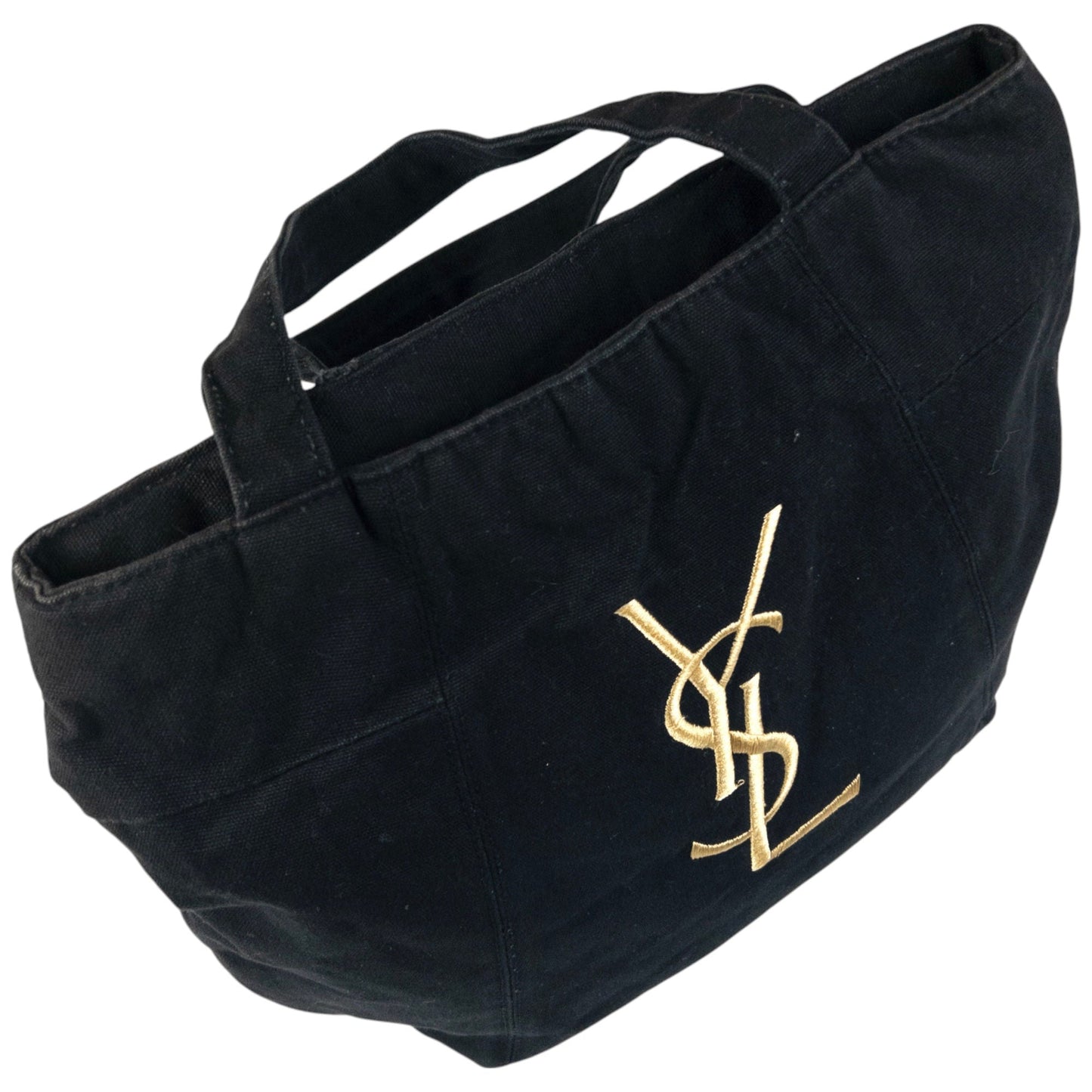 Vintage YSL Yves Saint Laurent Embroidered Tote Shoulder Bag