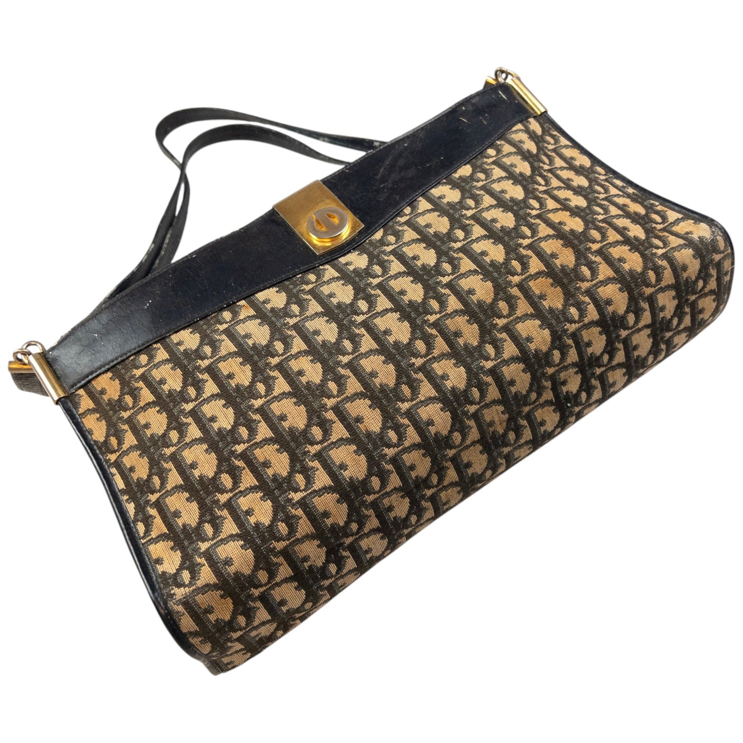 Vintage Dior Monogram Shoulder Bag