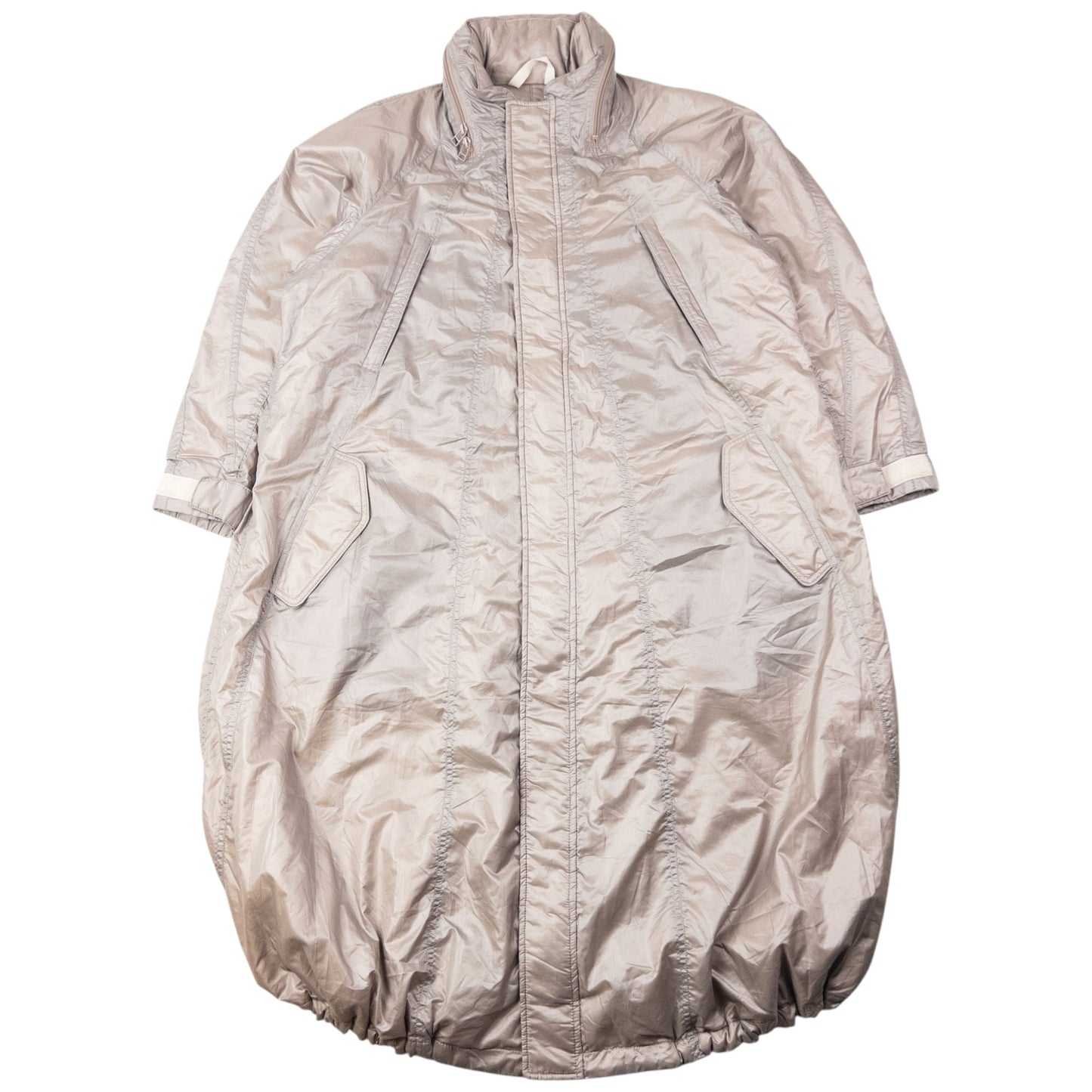 Vintage 2000s Issey Miyake Parachute Zip Up Rain Jacket Size L | Large, Grey