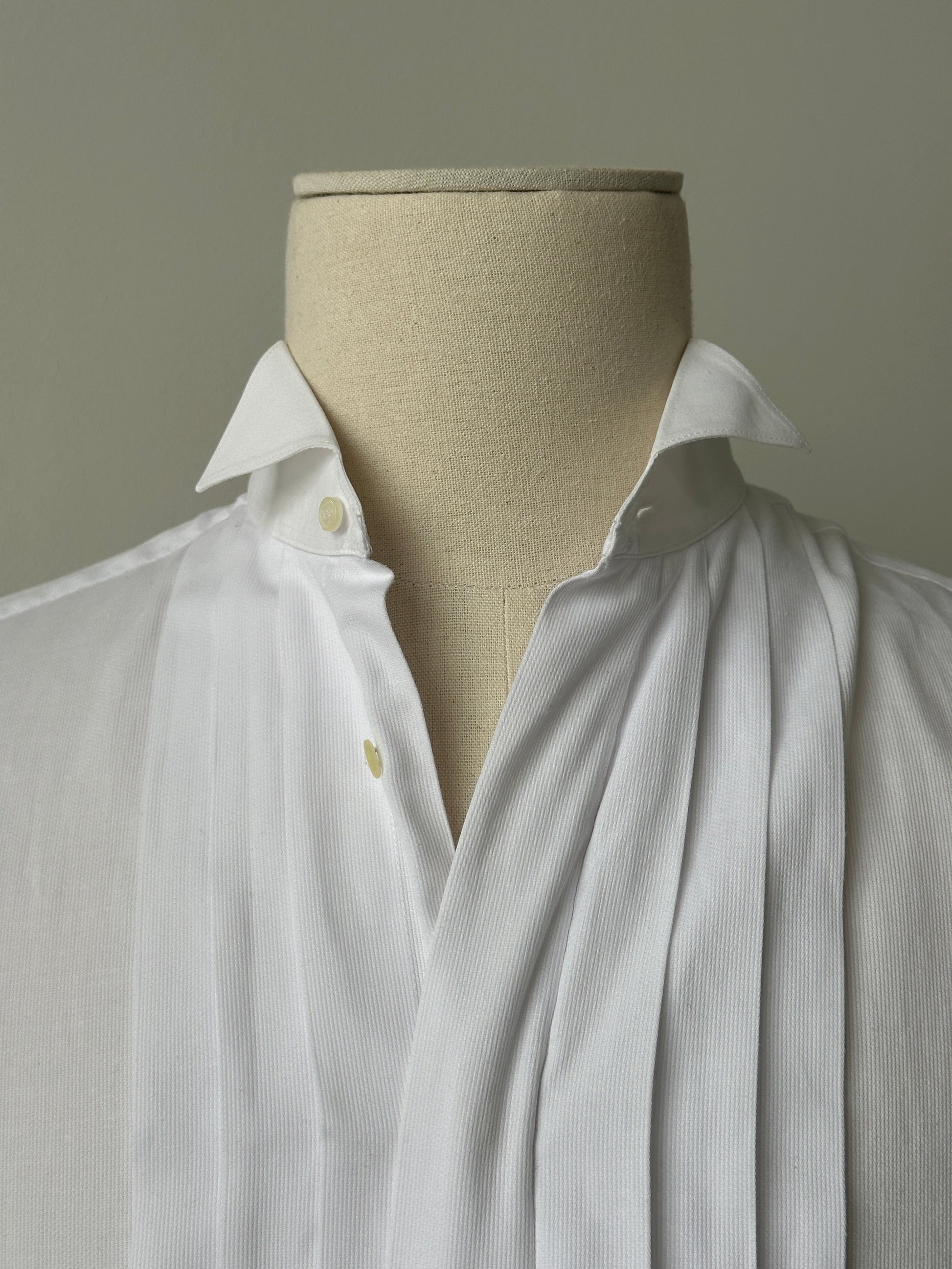 Christian Dior Monsieur 1990s Cotton Tuxedo Shirt - L