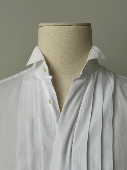 Christian Dior Monsieur 1990s Cotton Tuxedo Shirt - L