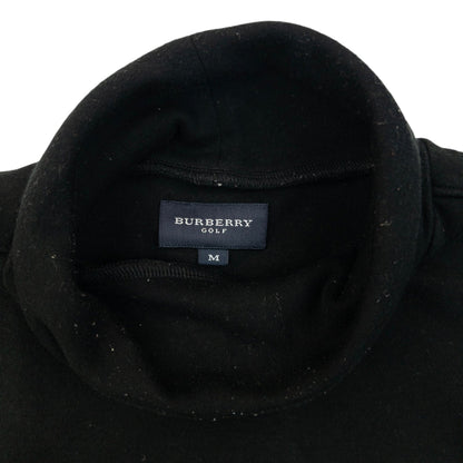 Vintage 2000s Burberry Golf Turtleneck Jumper Womens Size M | Medium, Black