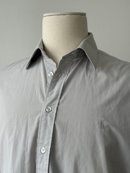Yves Saint Laurent Pour Homme 2000s Cotton Logo Shirt - XL