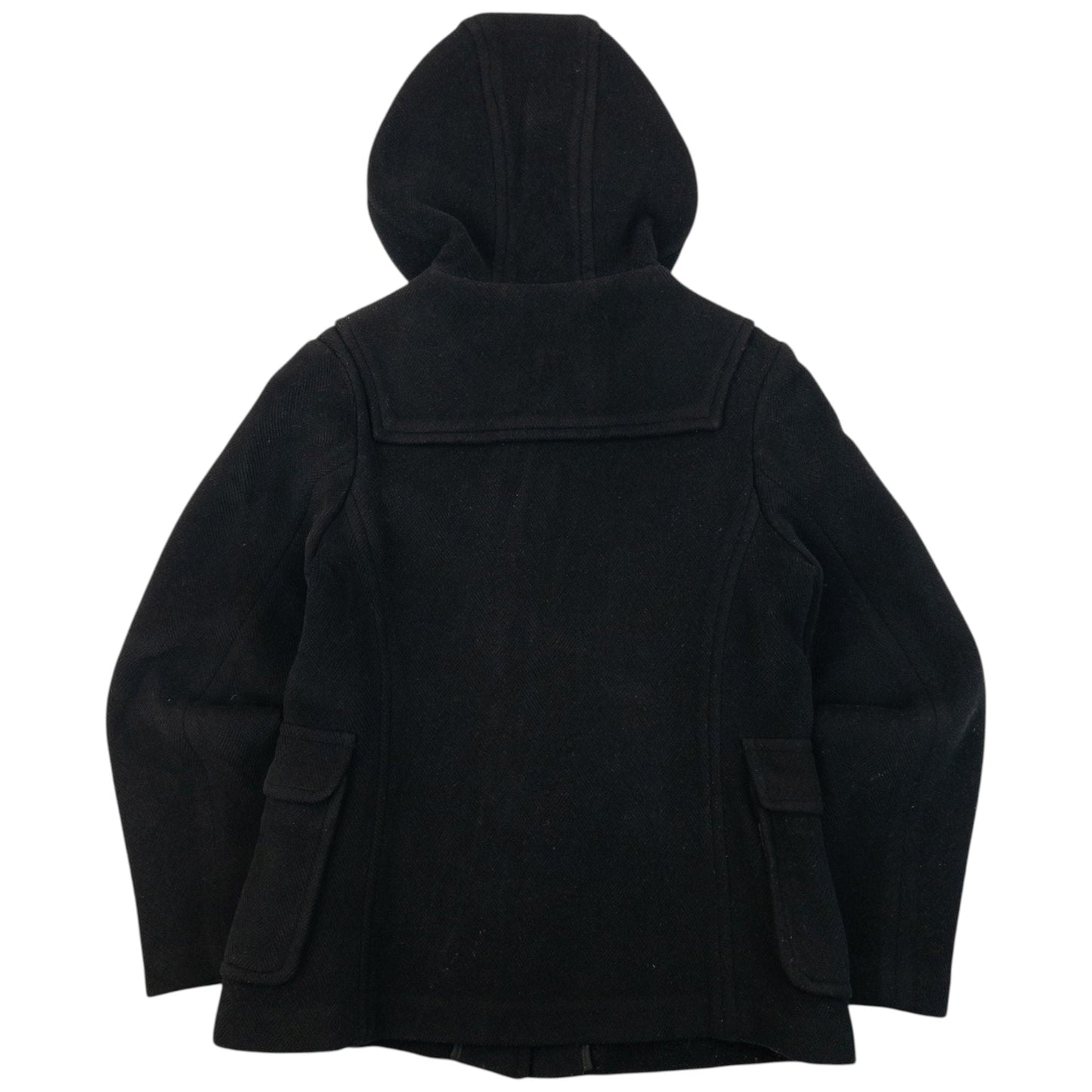 Vintage 2000s Burberry Wool Duffle Jacket Womens Size S | O/S, Black
