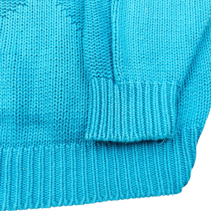 Vintage 90s YSL Yves Saint Laurent Knit Jumper Size M | Medium, Blue