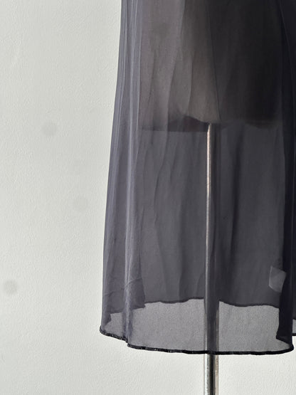 Italian Vintage 1990s Sheer Slip Dress - S-M