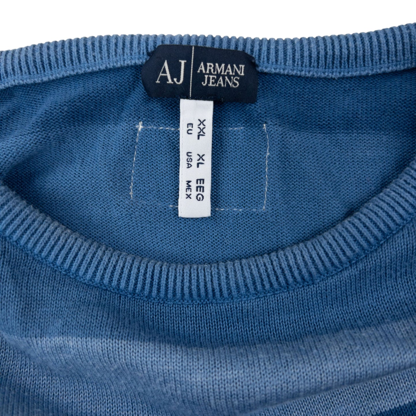 Vintage 2000s Armani Jeans Gradient Striped Jumper Size L | Large, Multicoloured