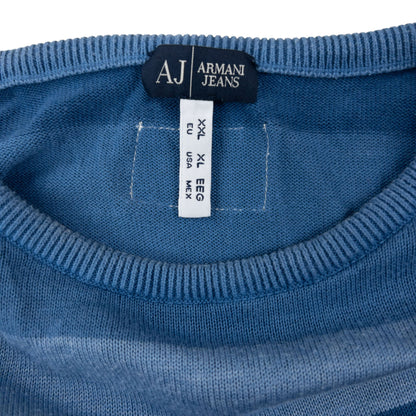 Vintage 2000s Armani Jeans Gradient Striped Jumper Size L | Large, Multicoloured
