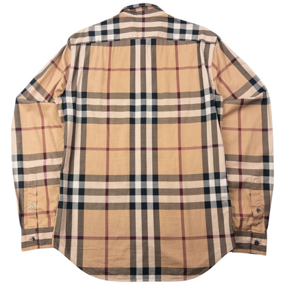 Vintage Burberry Brit Nova Check Long Sleeve Button Up Shirt Size S